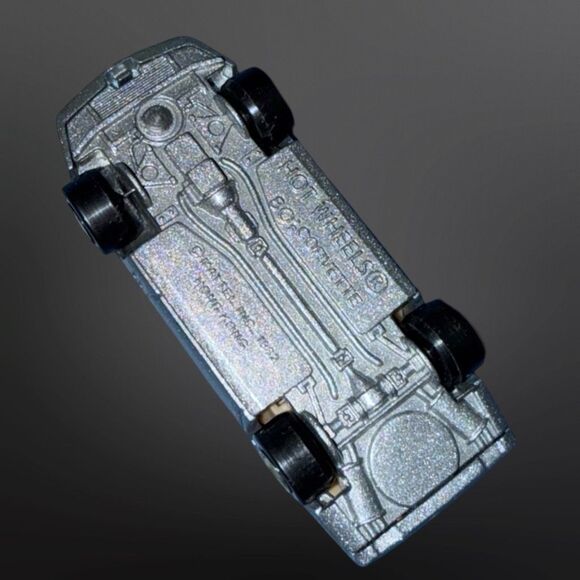 1982 Hot Wheels 80's Corvette Black Wall Metallic Gray Hong Kong - Picture 8 of 9